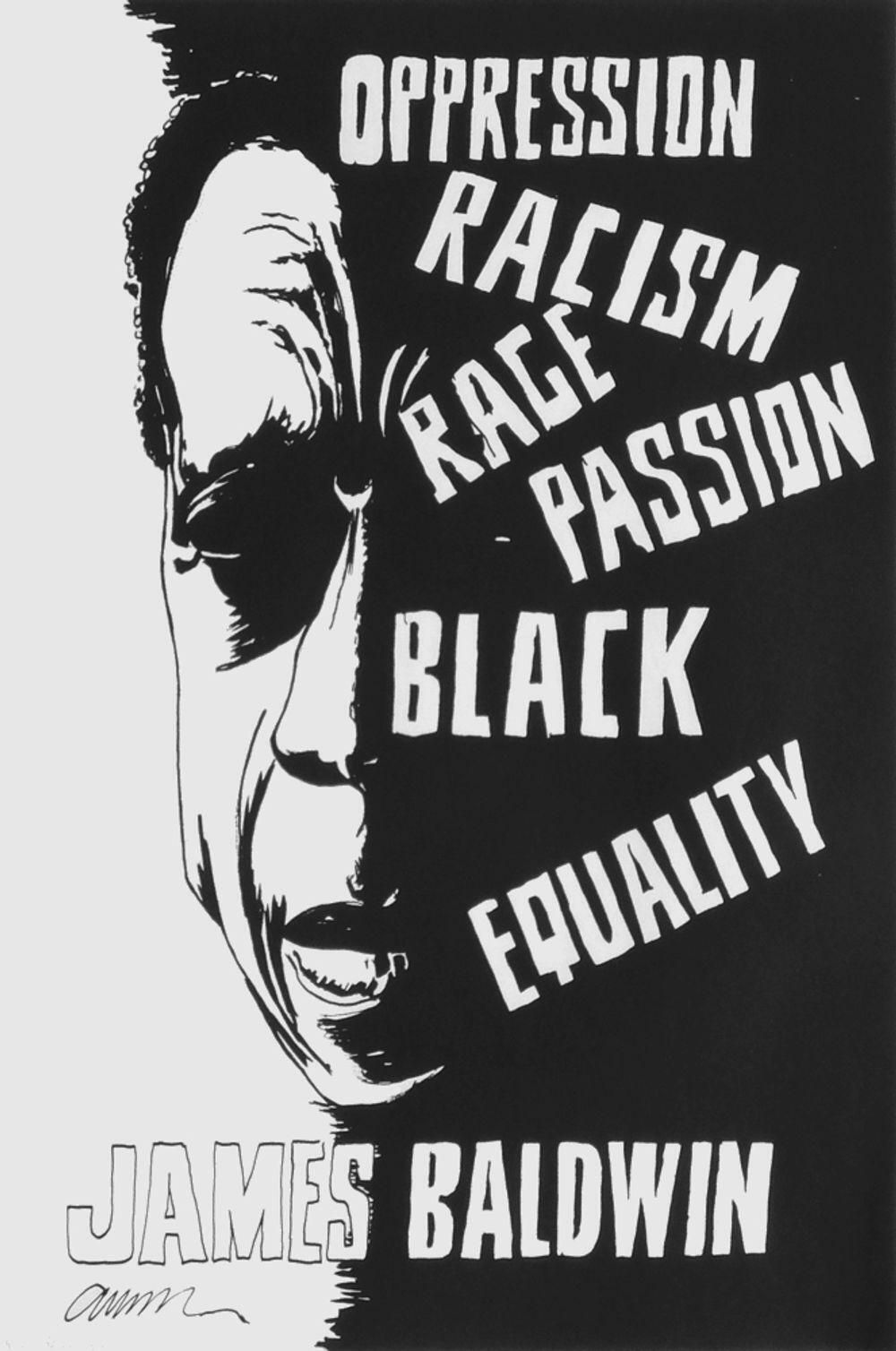 1993 Fernandez Arman James Baldwin Black Power Poster photo furniture