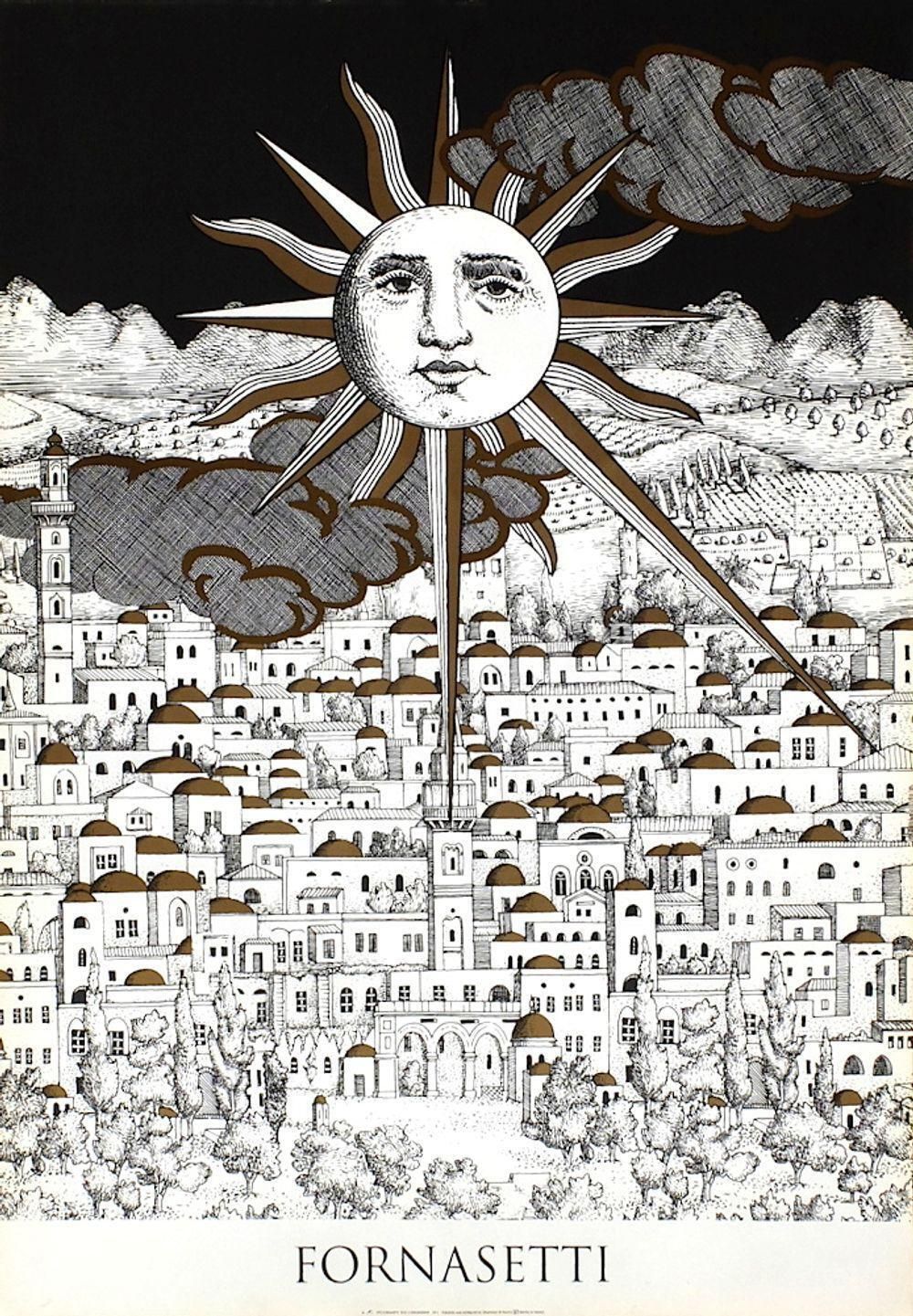 1993 Piero Fornasetti (After), Sun In Jerusalem