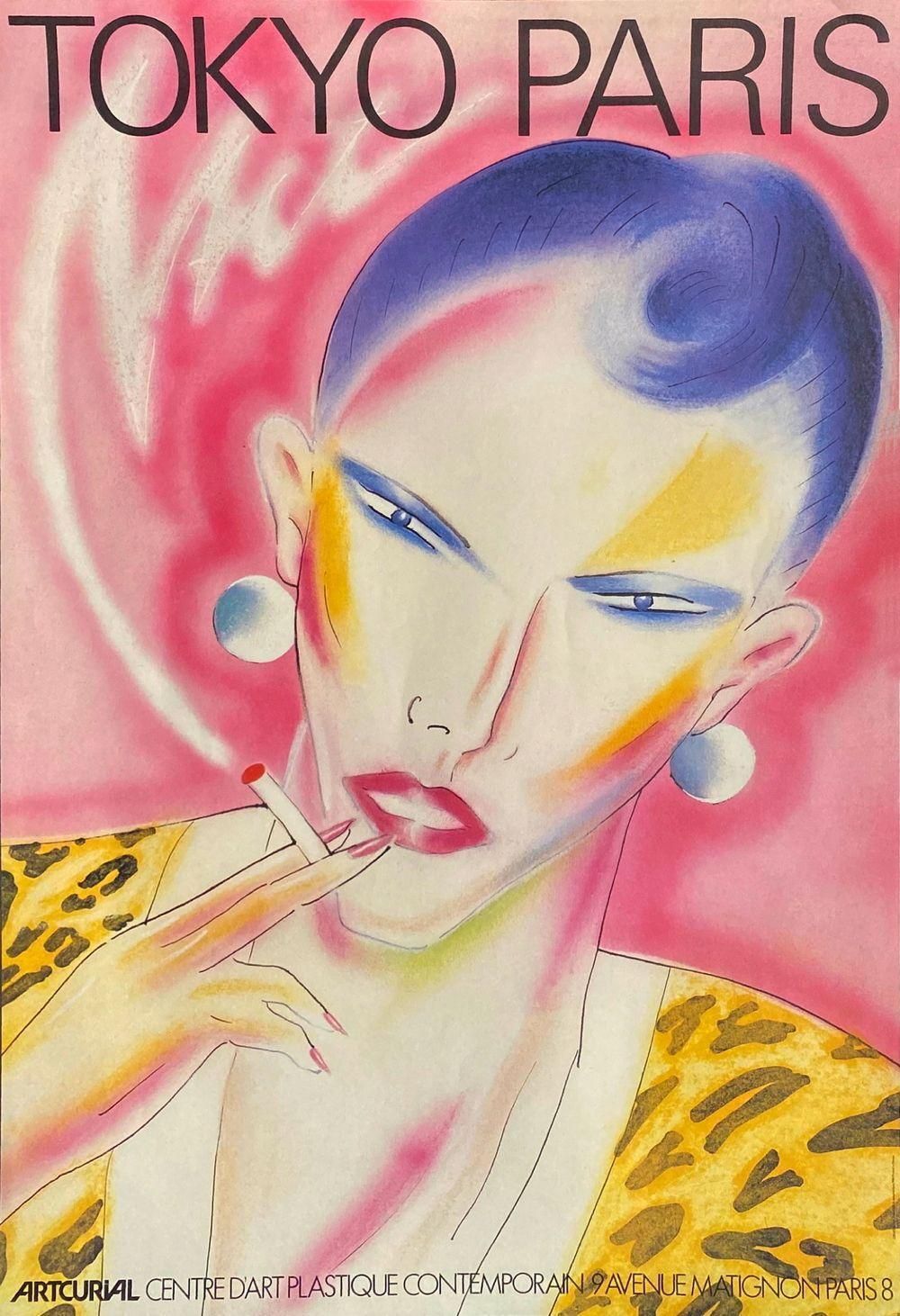 1984 Ikki Shimoda Tokyo Paris Poster
