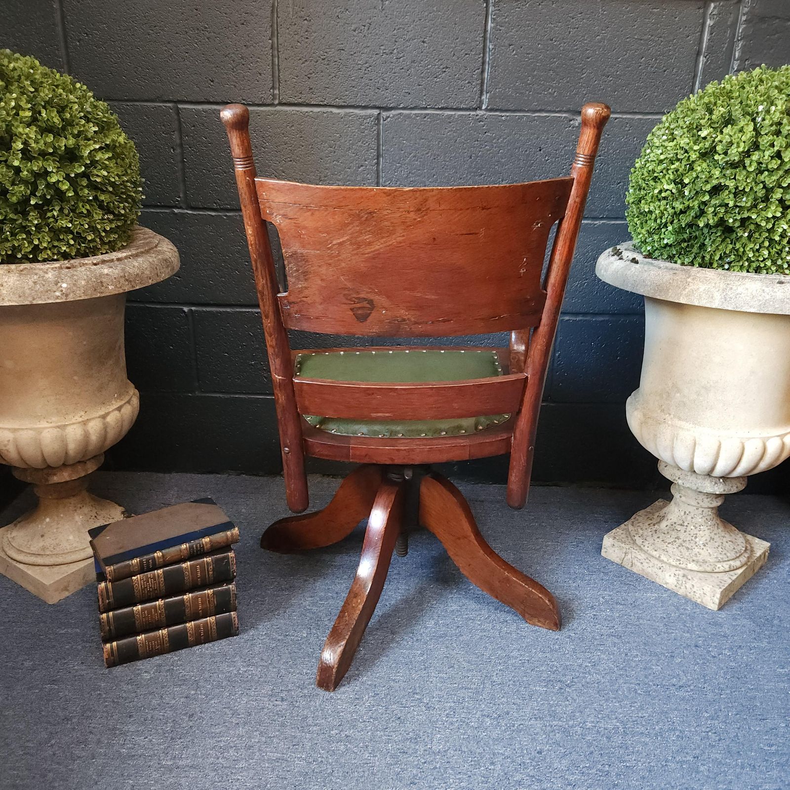 Edwardian Oak Swivel Desk Chair photo 645.0