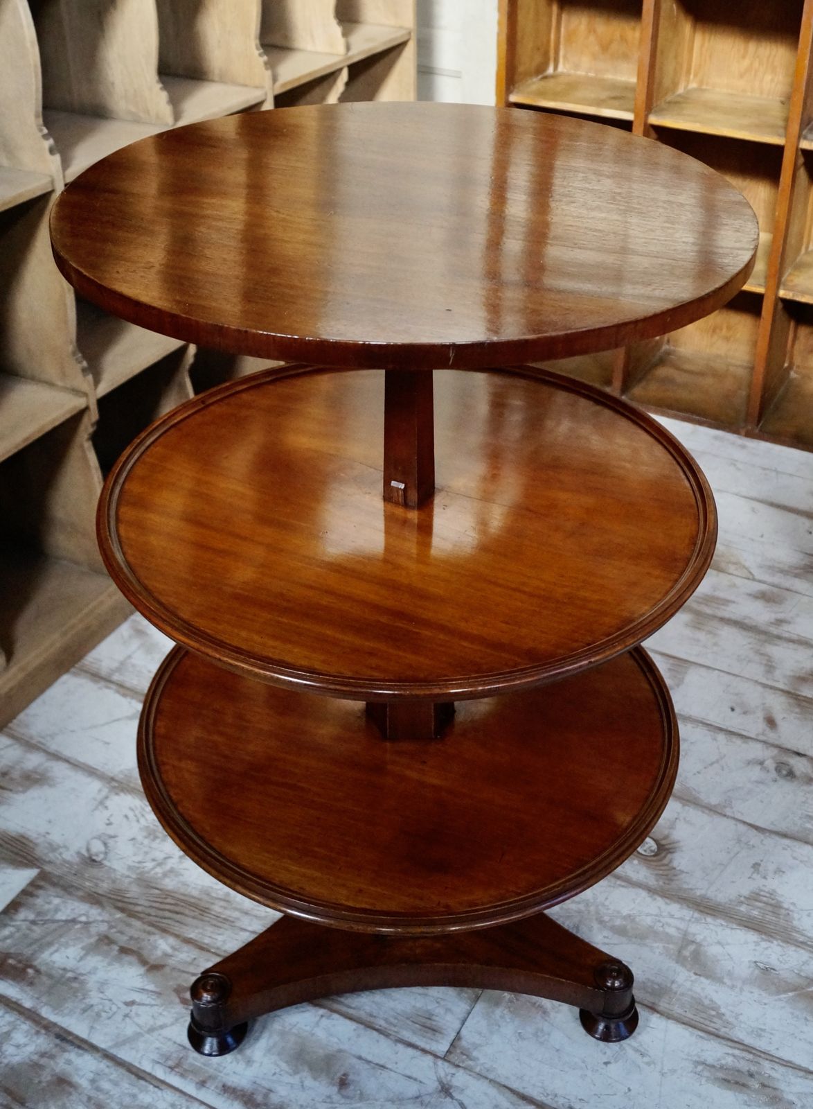 Georgian Mahogany Metamorphic 3 Tier Dumb Waiter photo furniture