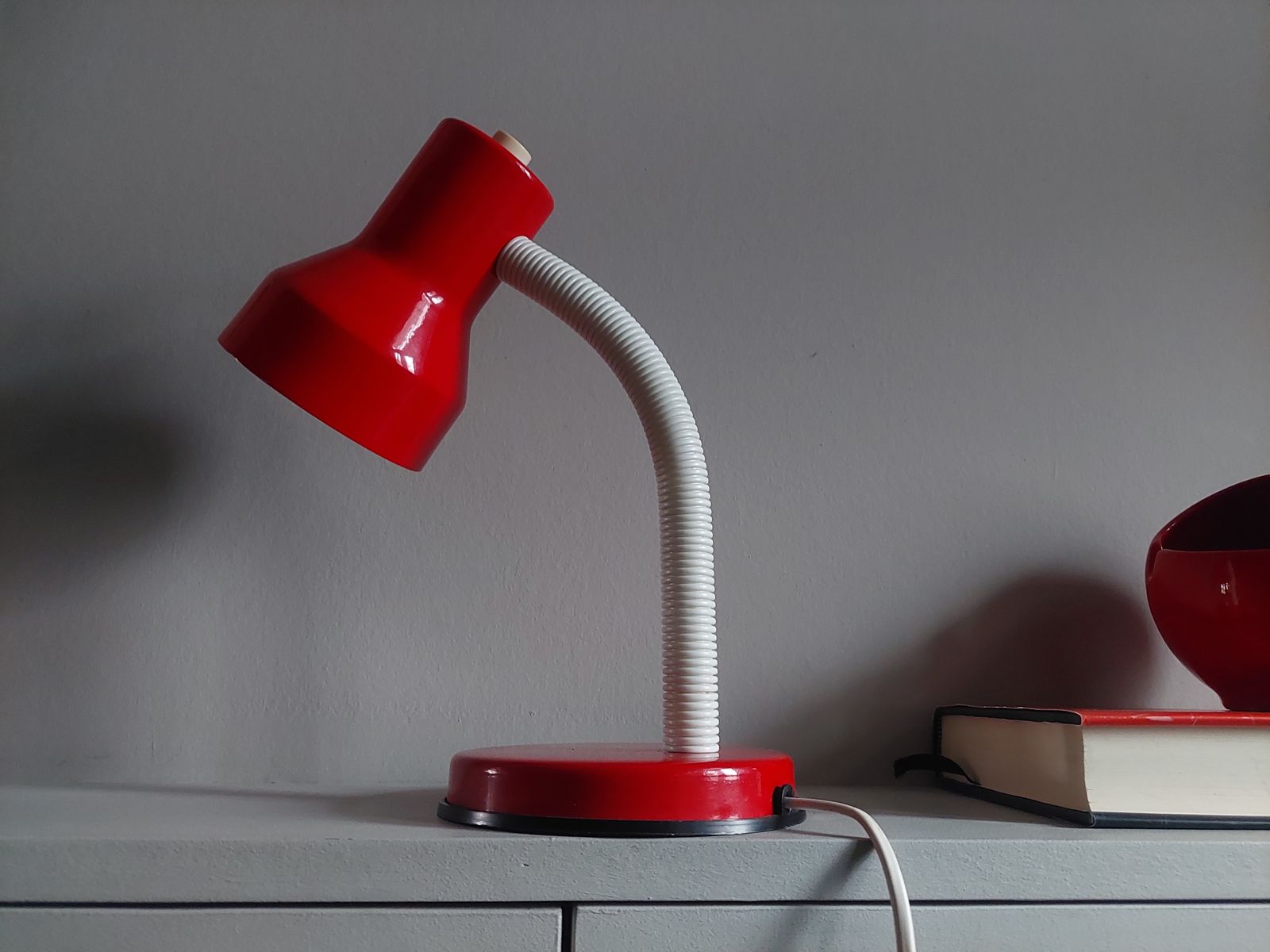 Mid Century Veneta Lumi Gooseneck Desk Lamp Postmodern Adjustable Light 80s photo furniture