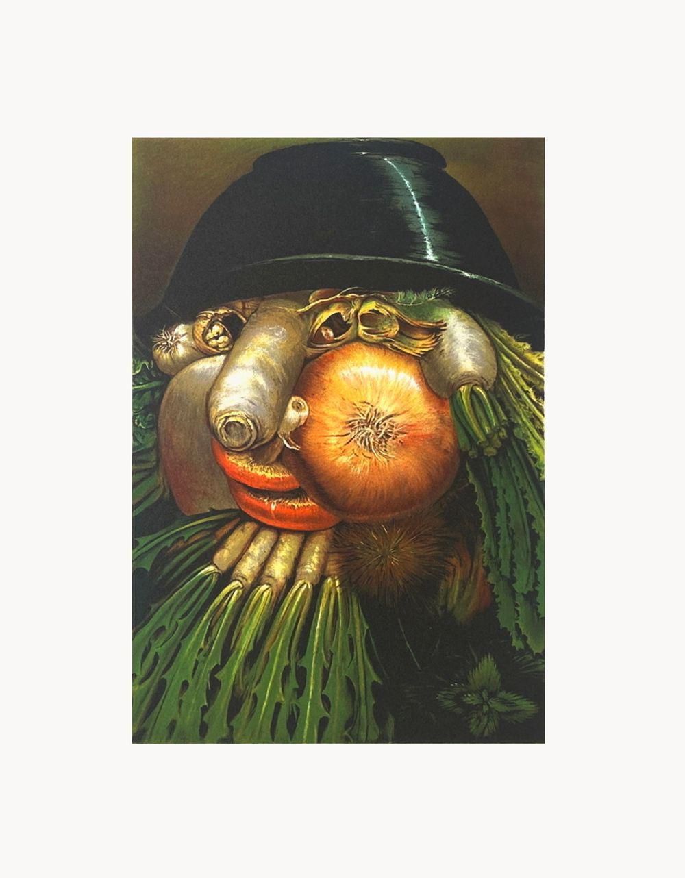 2008 After Giuseppe Arcimboldo Autumn Lithograph photo furniture