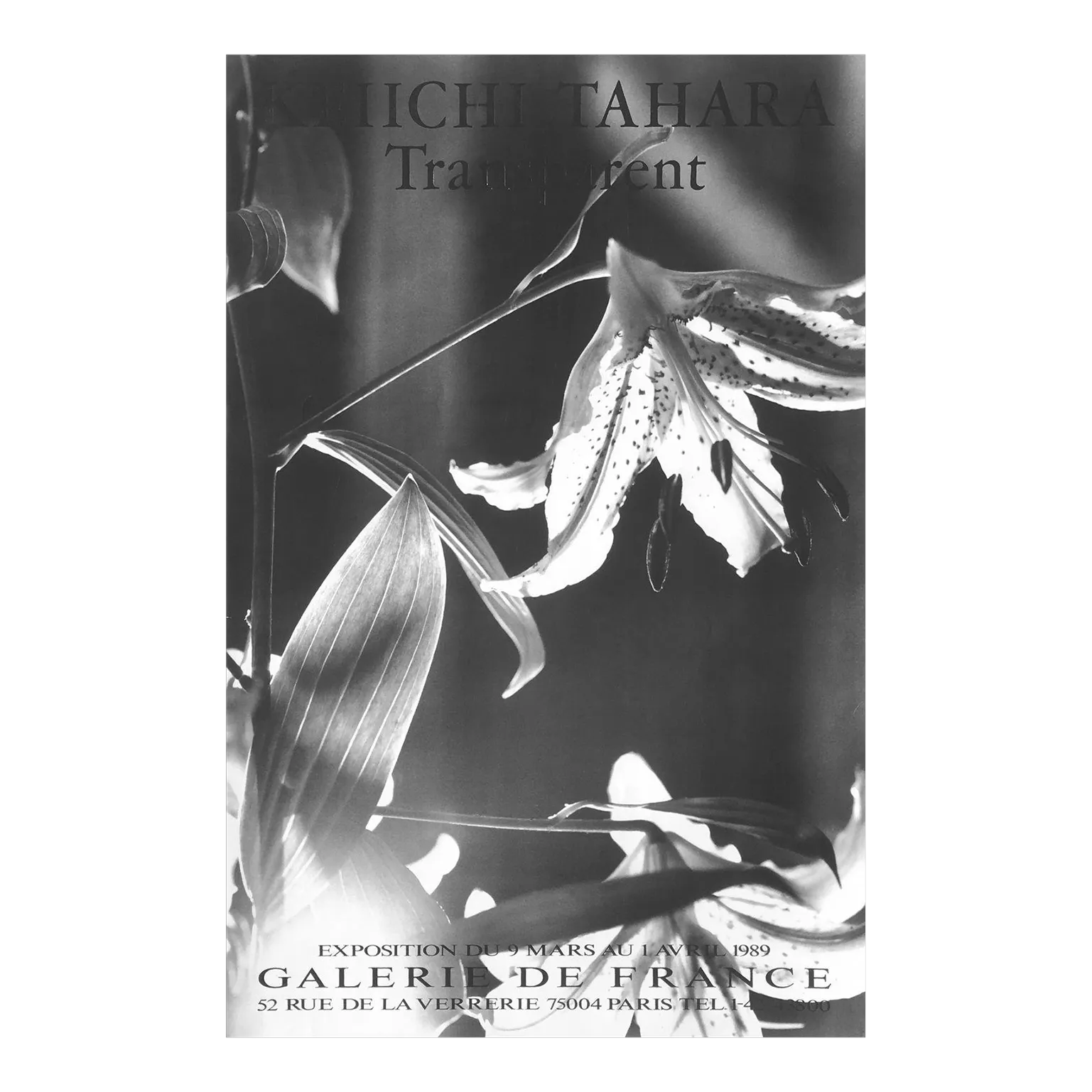 1989 Keiichi Tahara Galerie De France Poster