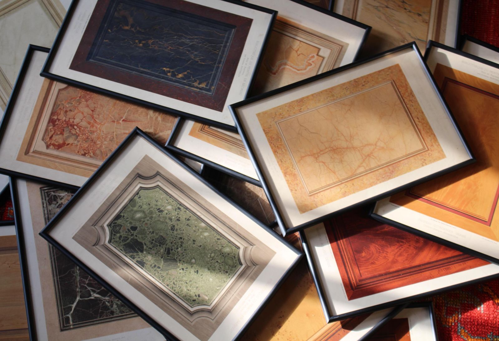 25 Chromolithograph Plates "New Models Of Wood & Marble" By Eugène Berthelon photo furniture
