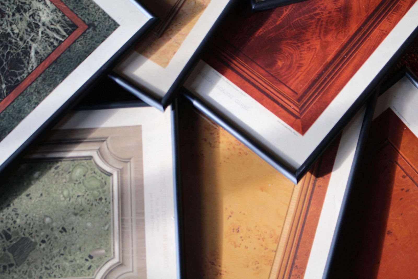 25 Chromolithograph Plates "New Models Of Wood & Marble" By Eugène Berthelon photo buy