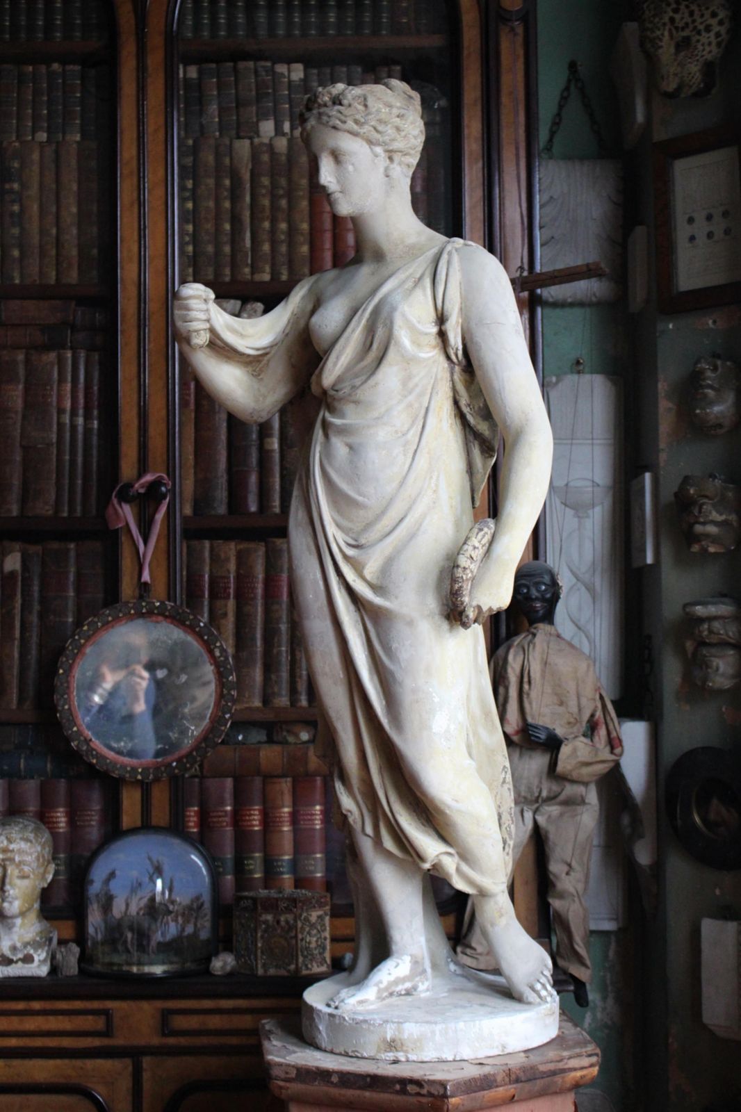 Early 19th C Classical Plaster Sculpture Flora Goddess Of Spring Humphrey Hooper photo vinterior