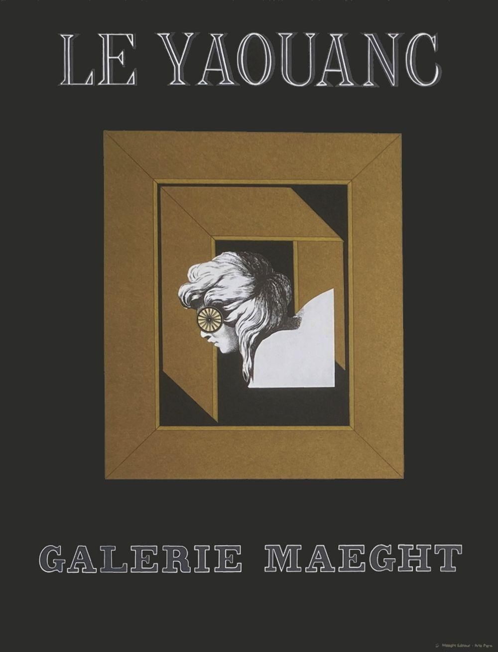 1970 Alain Le Yaouanc Maeght Gallery Poster photo furniture