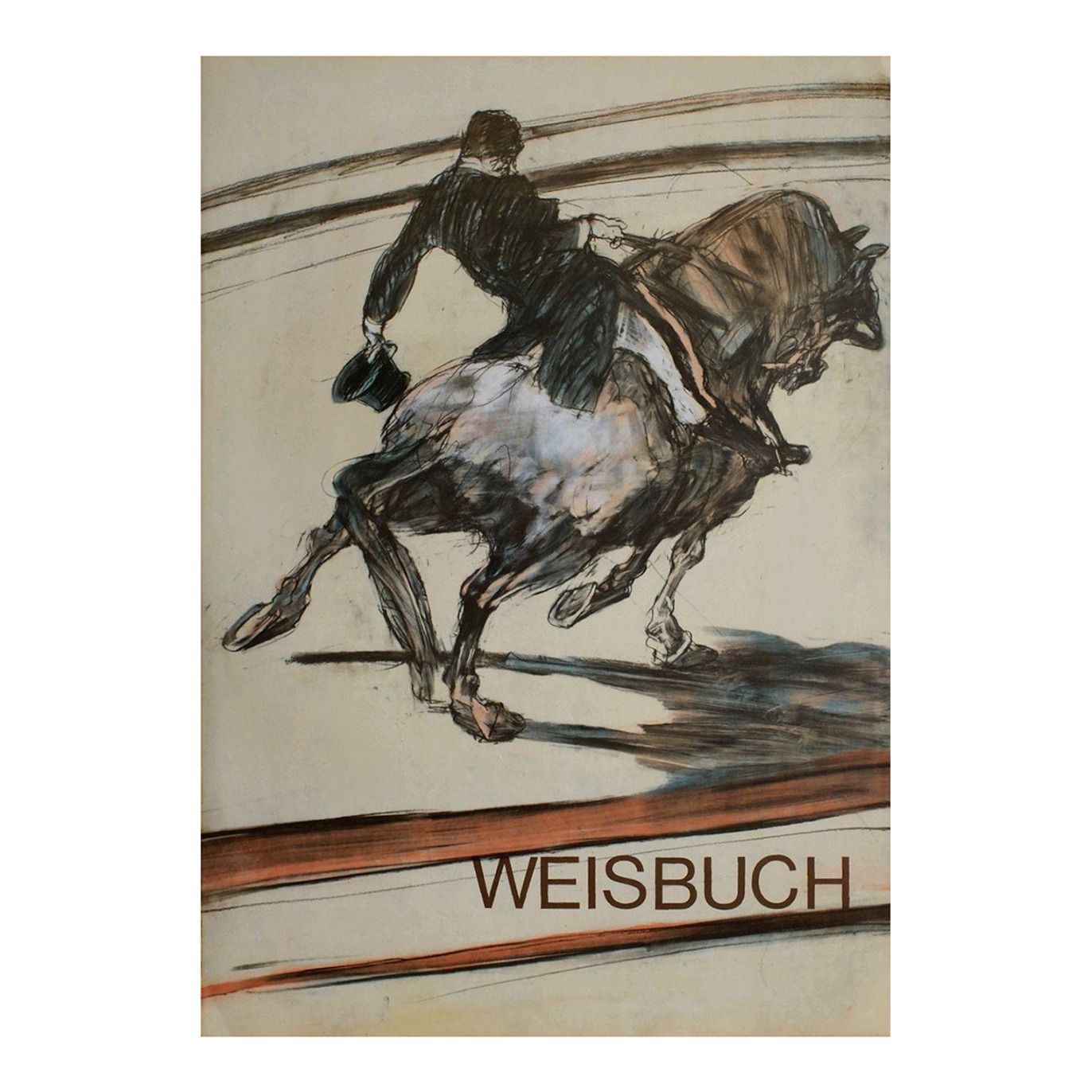 1982 Claude Weisbuch Hommage To Lautrec Lithograph Poster
