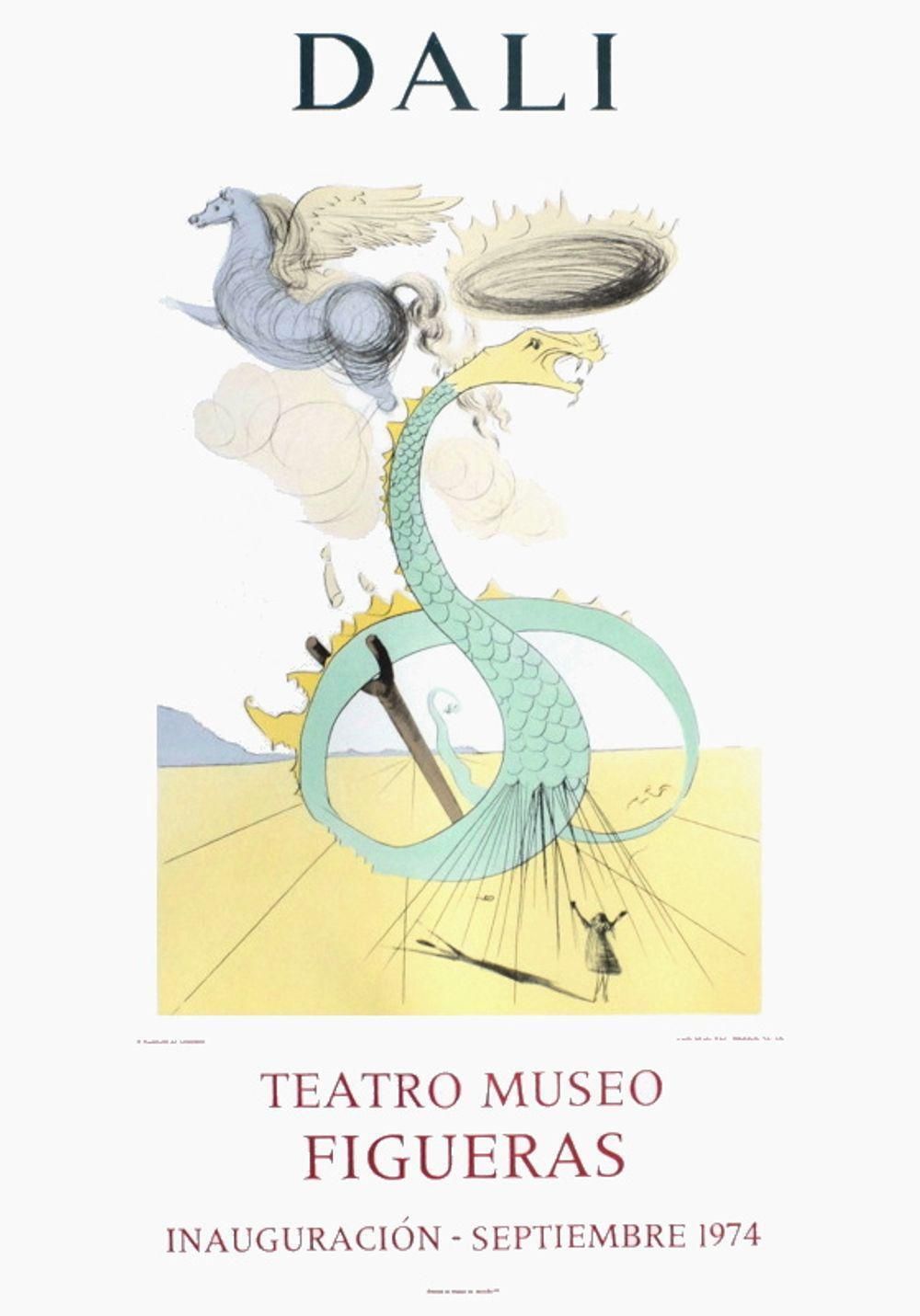 1970s Salvador Dali, Figueras Inauguracion Poster photo for sale