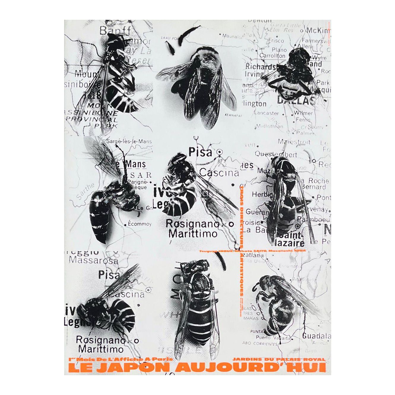 1986 Tsuguya Inoue Japan Today Paris Exhibition. Poster