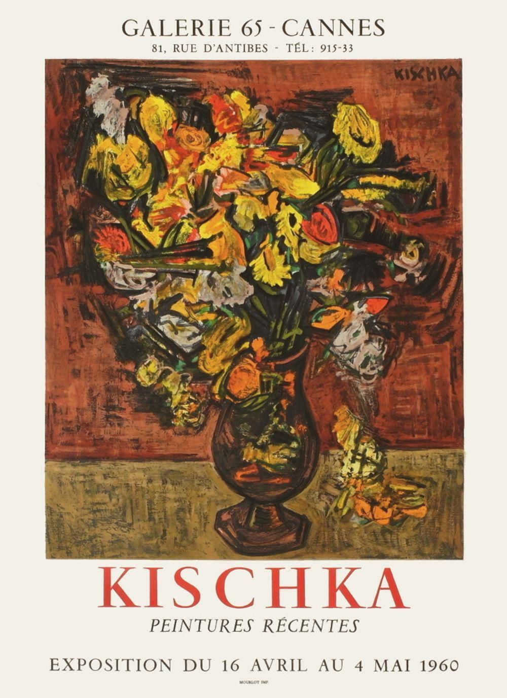 1960 Isis Kischka Galerie 65 Cannes Poster photo furniture