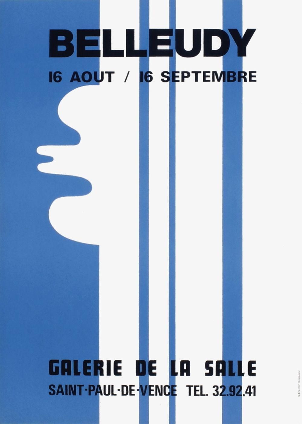 1975 Claude Belleudy Galerie De La Salle Poster photo furniture