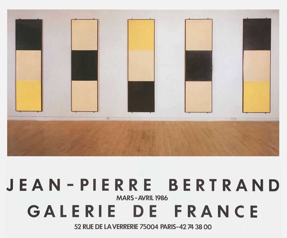 1980s Jean Pierre Bertrand, Galerie De France Poster photo furniture