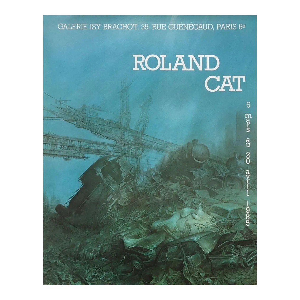1985 Roland Cat Isy Brachot Gallery Poster