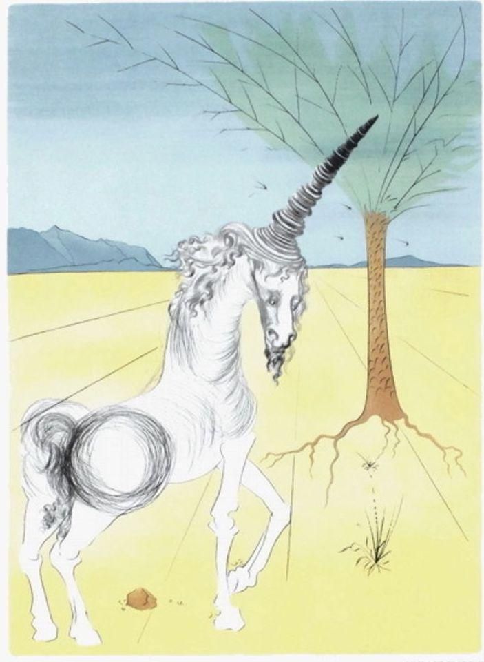 1970s Salvador Dali, Figueras Inauguracion Poster photo furniture