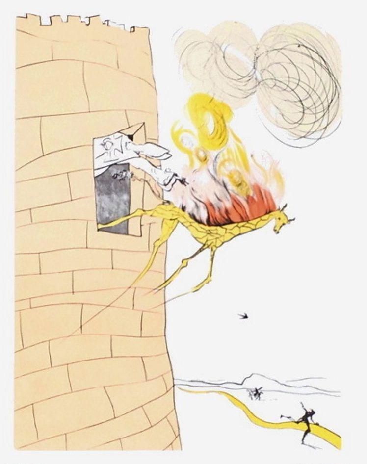 1970s Salvador Dali, Figueras Inauguracion Poster photo furniture