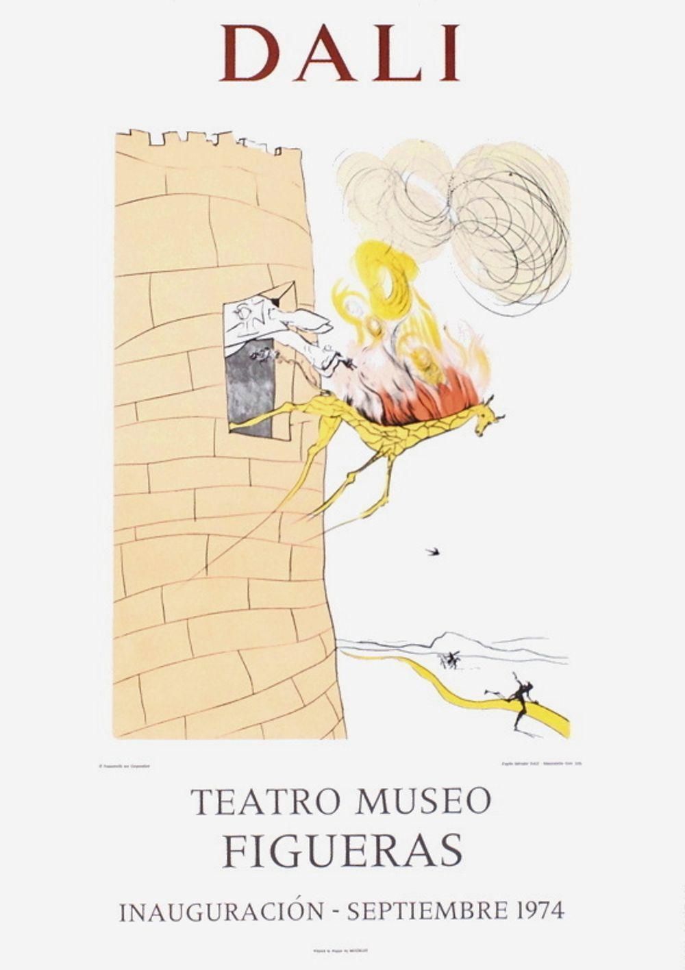 1970s Salvador Dali, Figueras Inauguracion Poster photo for sale
