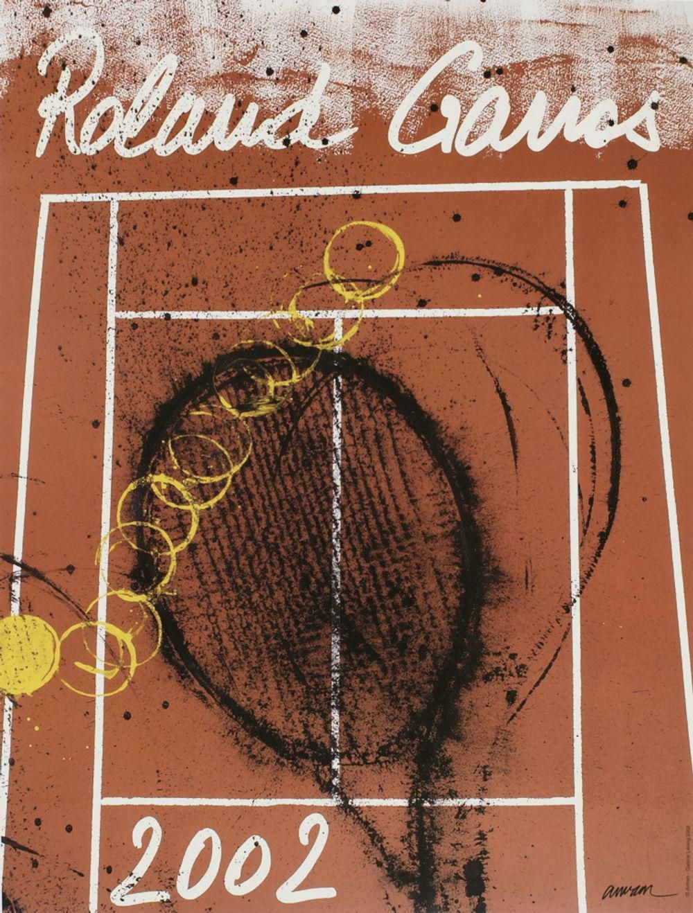 2002 Fernandez Arman Roland Garros Poster