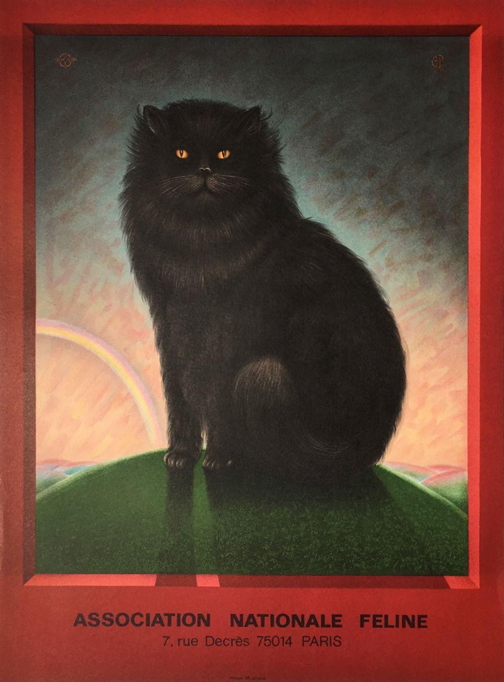 1984 Charles Matton National Feline Association Poster