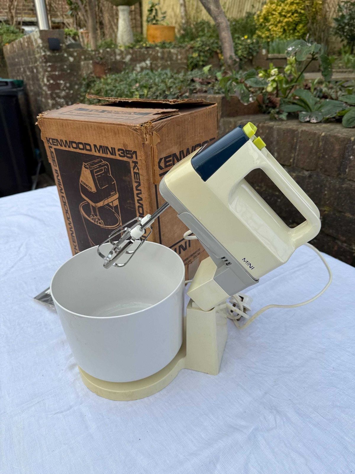 1960s Kenwood Mixer In Original Box   Kenwood Mini 351 Mixer, Intact And Box With Guide, Retro Kitchen Appliance photo furniture