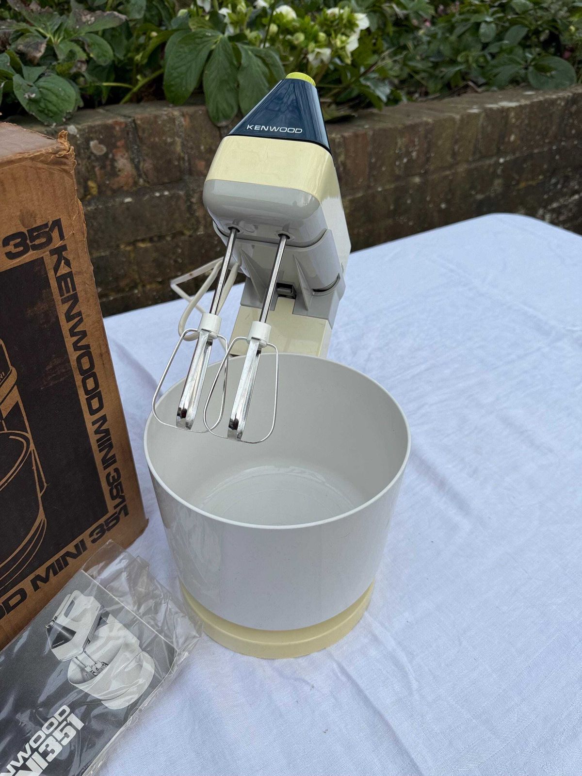 1960s Kenwood Mixer In Original Box   Kenwood Mini 351 Mixer, Intact And Box With Guide, Retro Kitchen Appliance photo Home Decor