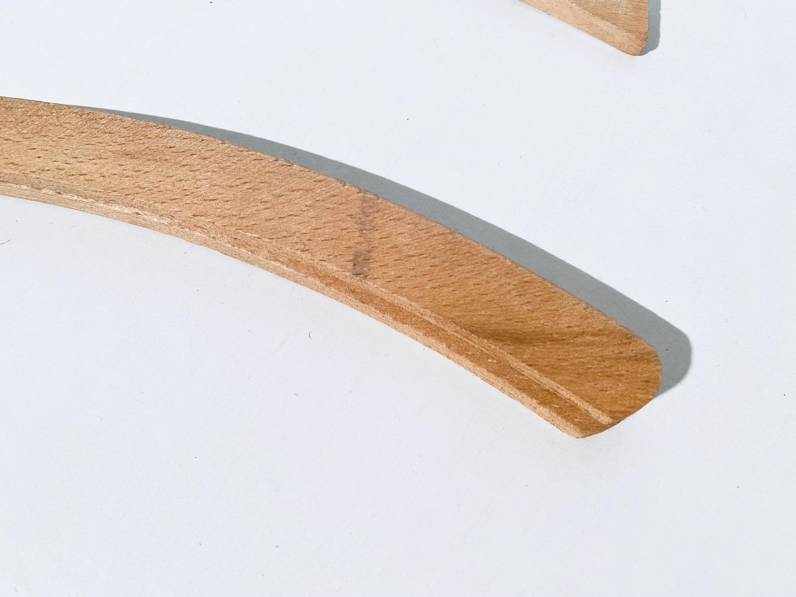 photo furniture Five 1950s Wooden Coat Hangers Set / Germany Mid Century Vintage Decor