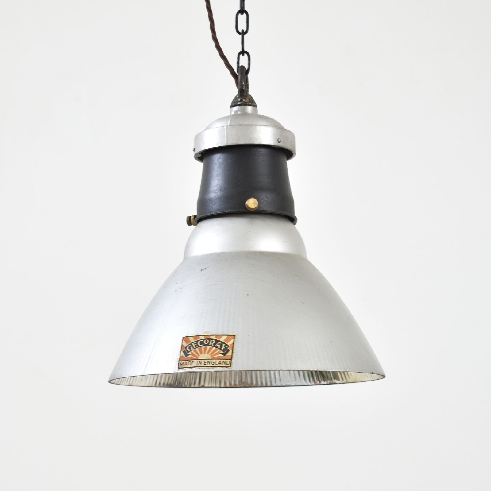 Antique Gec Gecoray Pendant Mercury Glass Light – A