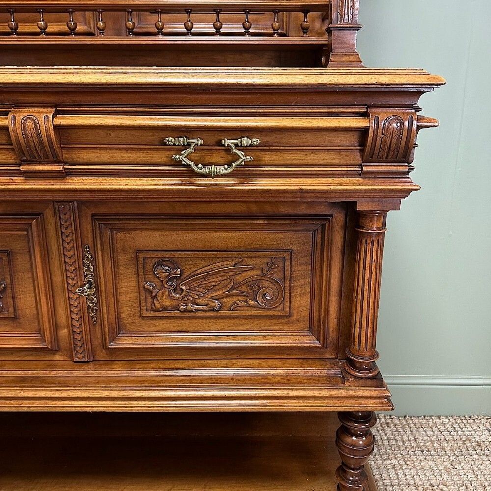 Furniture Rare 19th Century Superb Quality Antique French Dresser photo