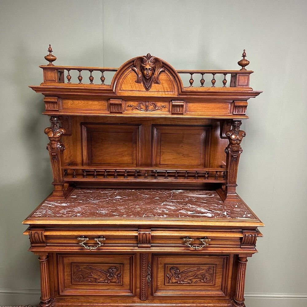 1850.0 Rare 19th Century Superb Quality Antique French Dresser photo