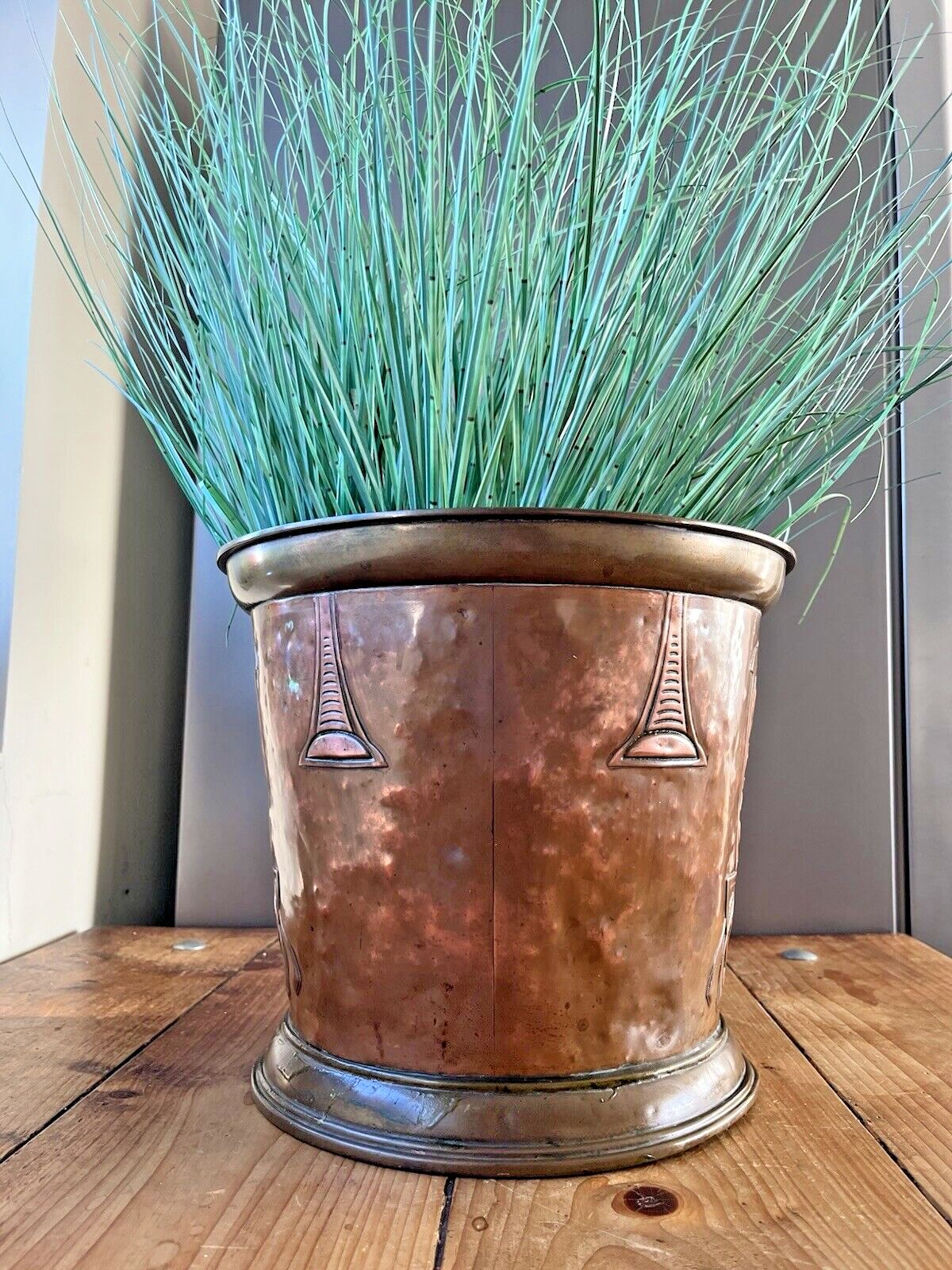 Antique German Jugendstil Carl Deffner Copper Champagne Ice Bucket Jardiniere photo furniture