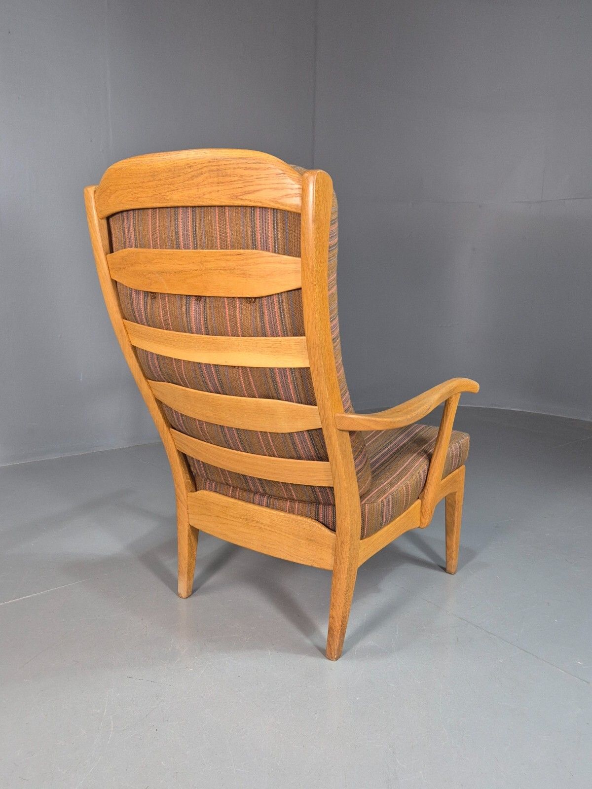 300.0 Vintage Swedish Oak Lounge Chair Designer Carl Malmsten Eb7746 Mnor photo