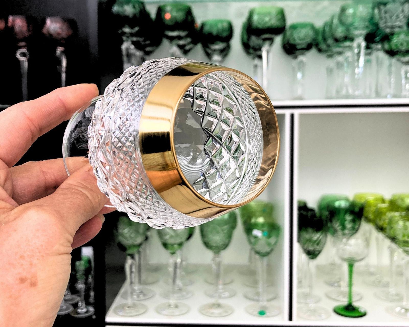 Kristallen Cognacglas | 1 Stuk | 24k Gouden Rand | Josephinenhutte photo Woonaccessoires