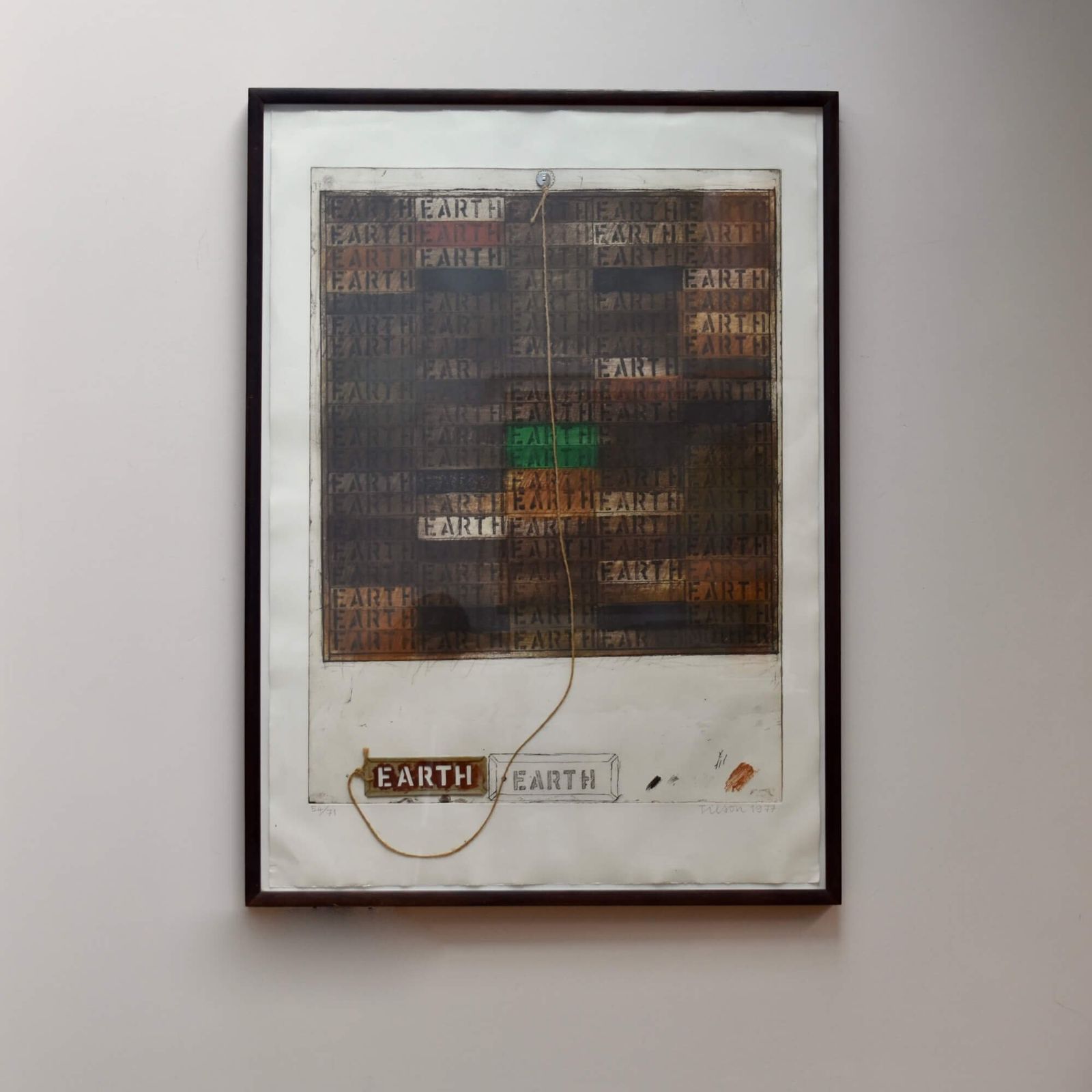 Joe Tilson R.A. (1928–2023) – Earth Mantra, 1977 photo furniture