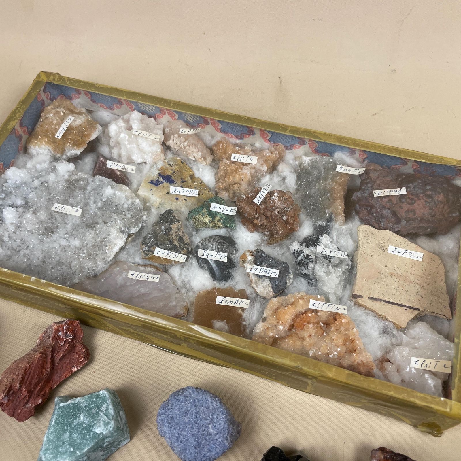 Large Collection Of Rocks Geodes Minerals Stones Crystals Bundle Vintage Gems Antique Colourful Gemstone Geodes photo furniture