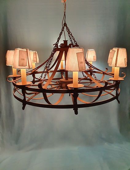 1 M Wide Large Steel Chandelier Mid 20th Century photo furniture