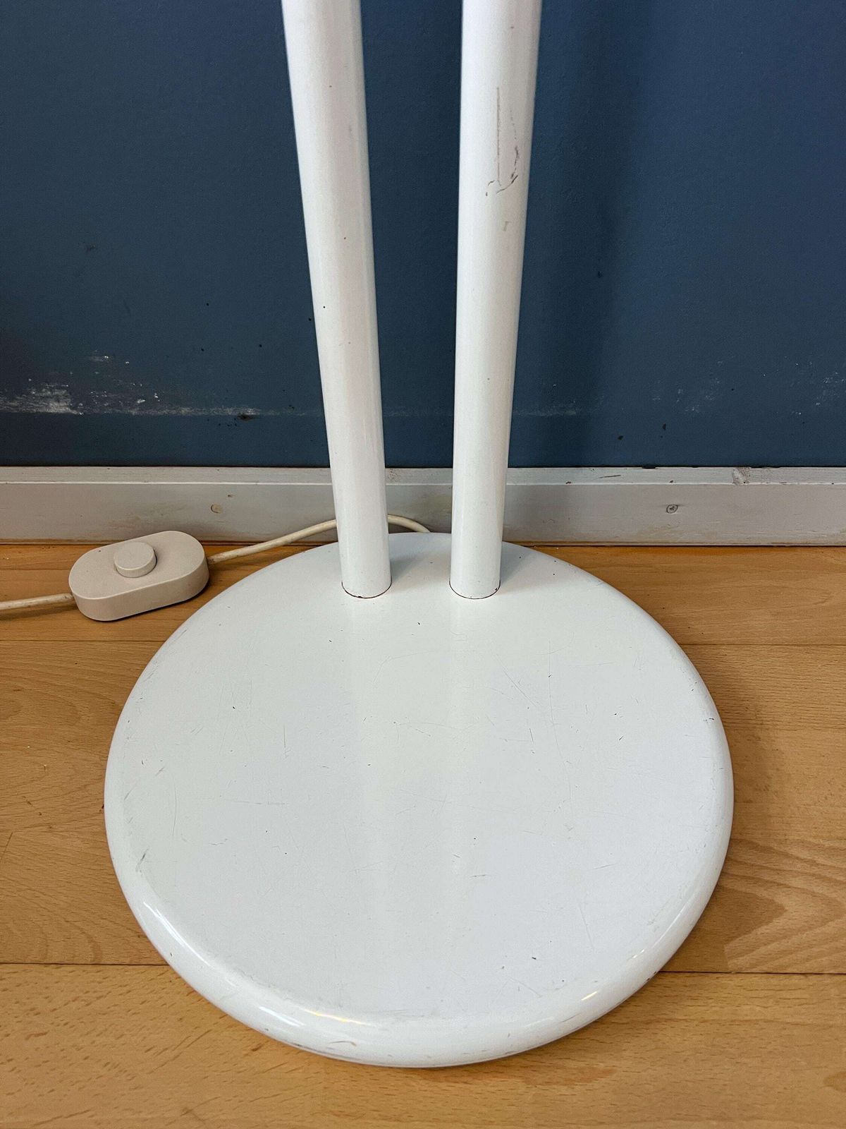 Vintage Witte Acrylglazen Space Age Vloerlamp photo buy
