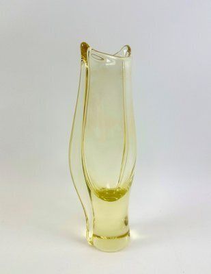 Art Glass Vase By Miloslav Klinger For železný Brod, 1960s photo vintage
