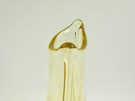 photo vinterior Art Glass Vase By Miloslav Klinger For železný Brod, 1960s