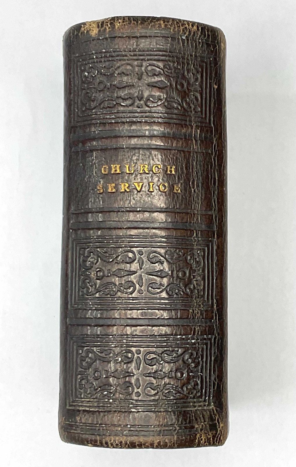 Antique 19th Century Church Service Book, Miniature Edition, 1854. photo furniture