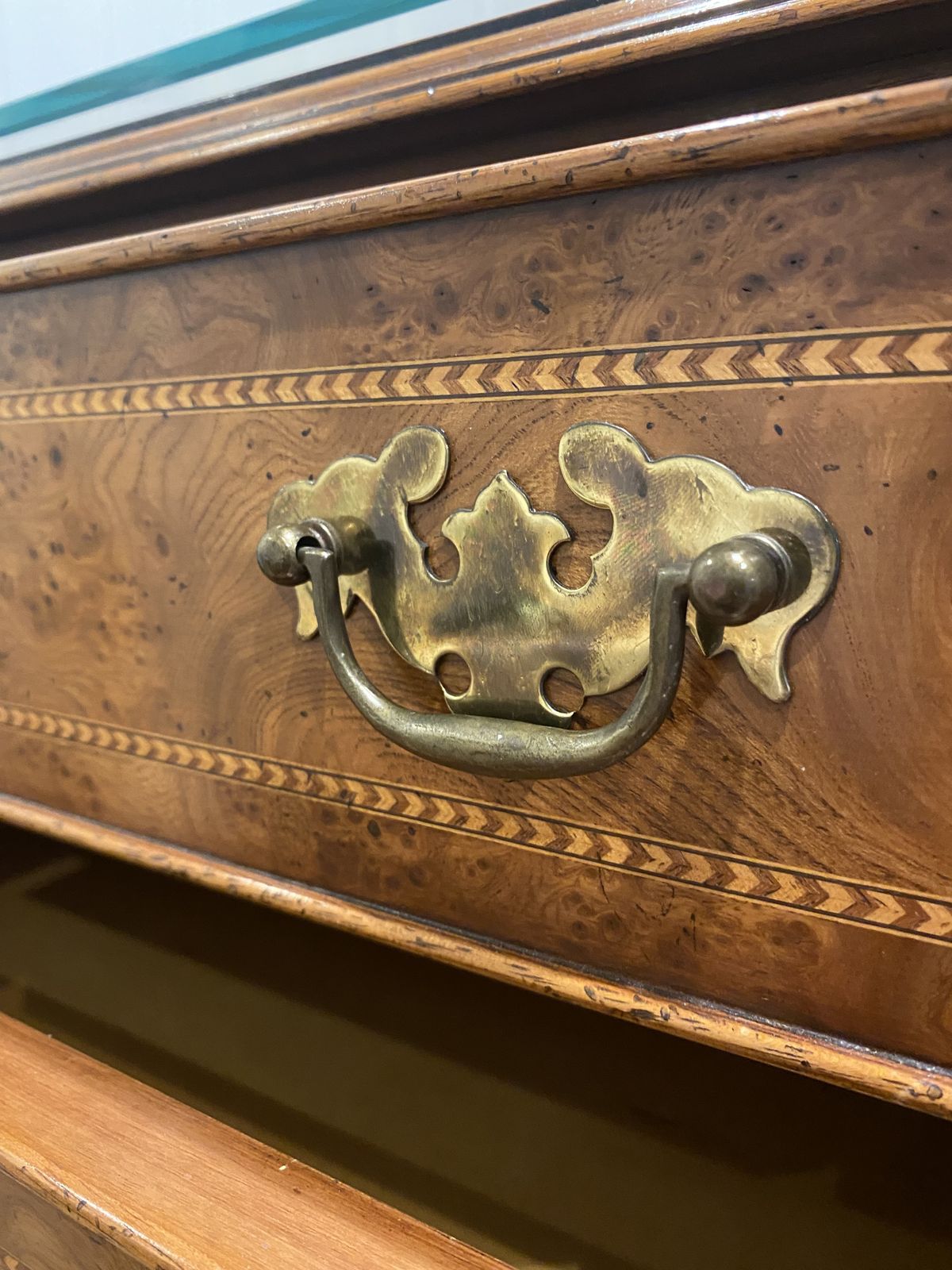 Reproduction Walnut Chest Of Drawers photo for sale