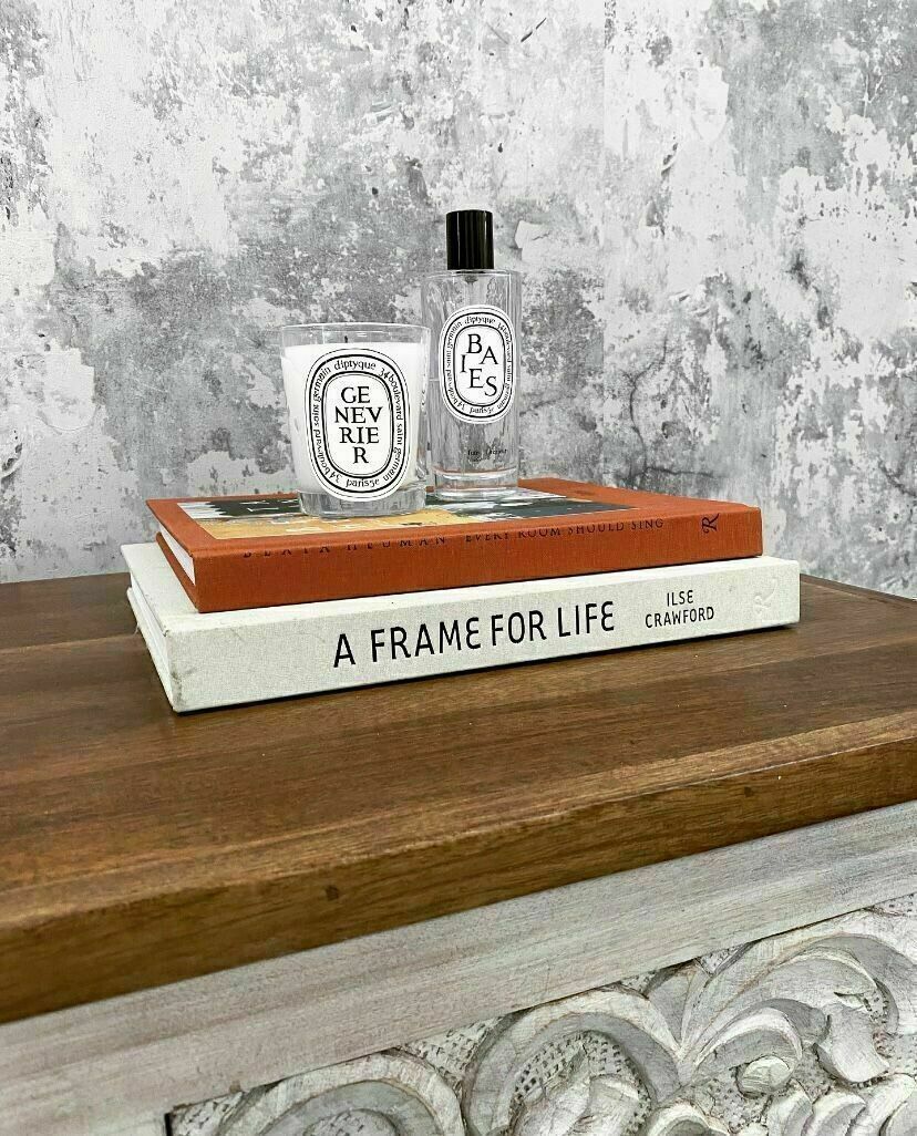 Hand Carved White Mango Wood Decorative Chest Of Drawers photo for sale