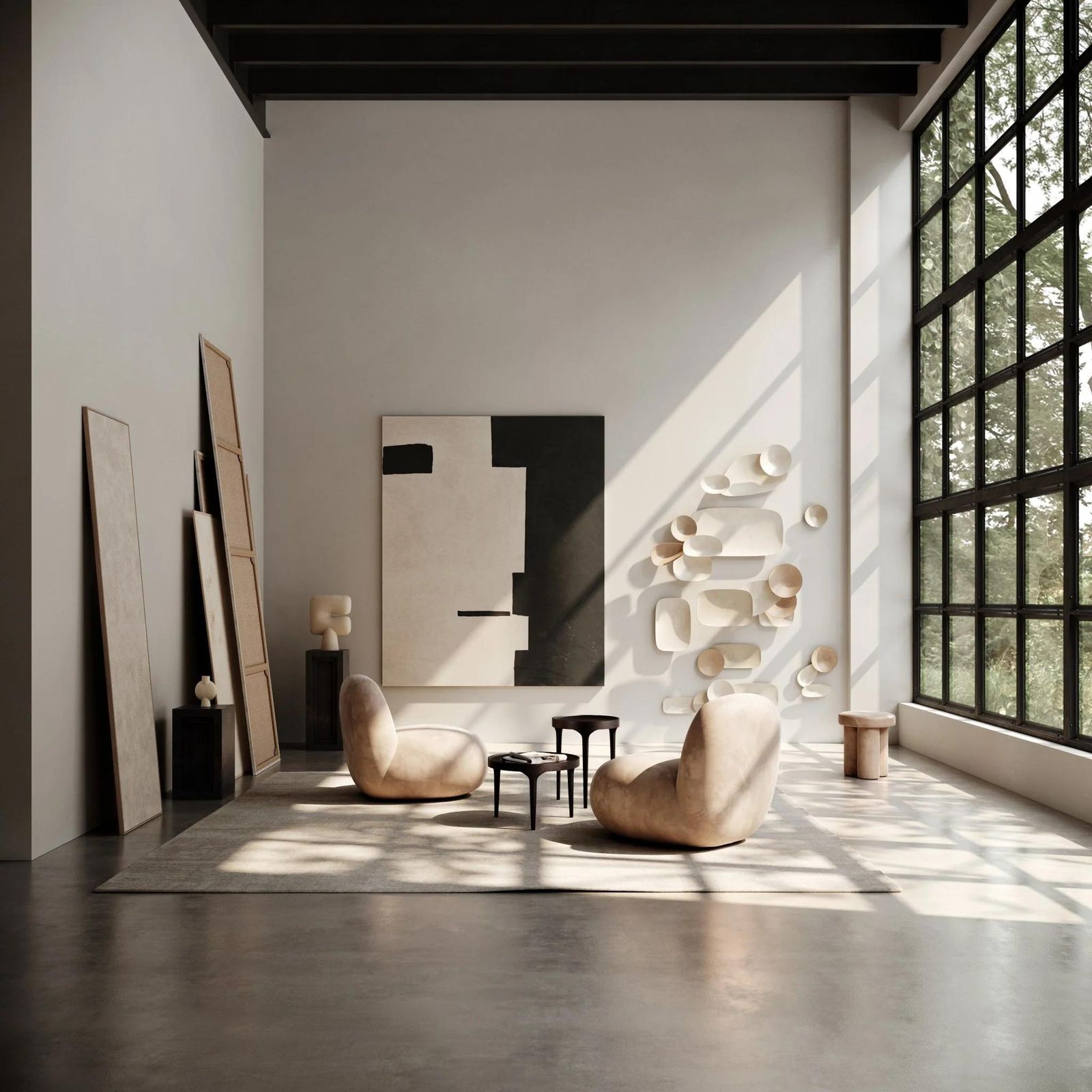 Podium, Column, Like A Modern Sculpture In Fiber Concrete, Contemporary Work. photo 893.0