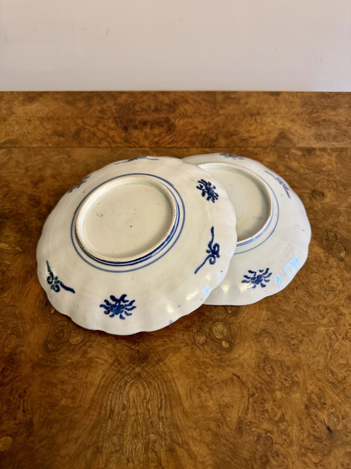 Lovely Pair Of Antique Japanese Imari Plates photo Home Decor
