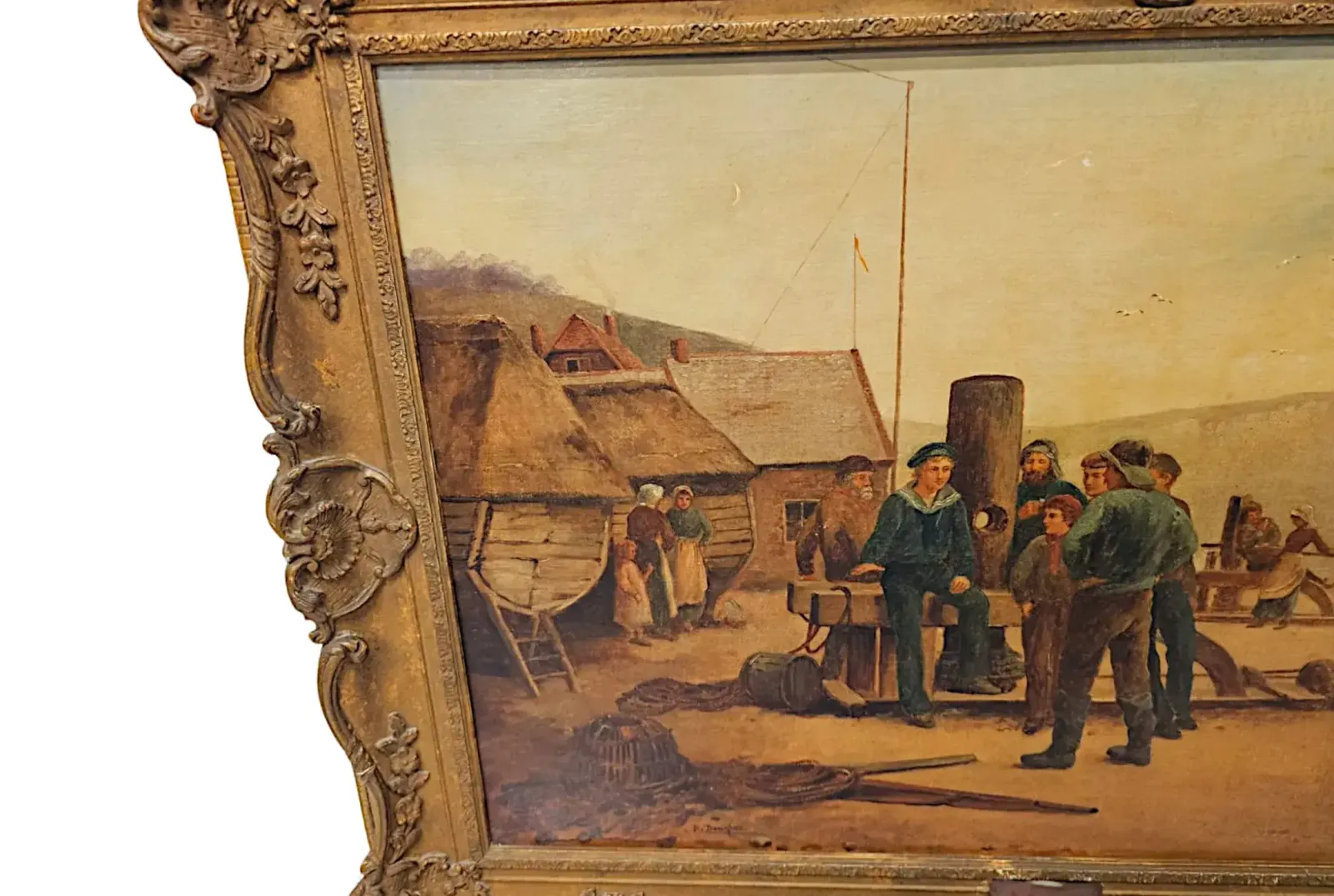 A Gorgeous 19th Century Oil On Canvas Painting By Rose Douglas photo for sale