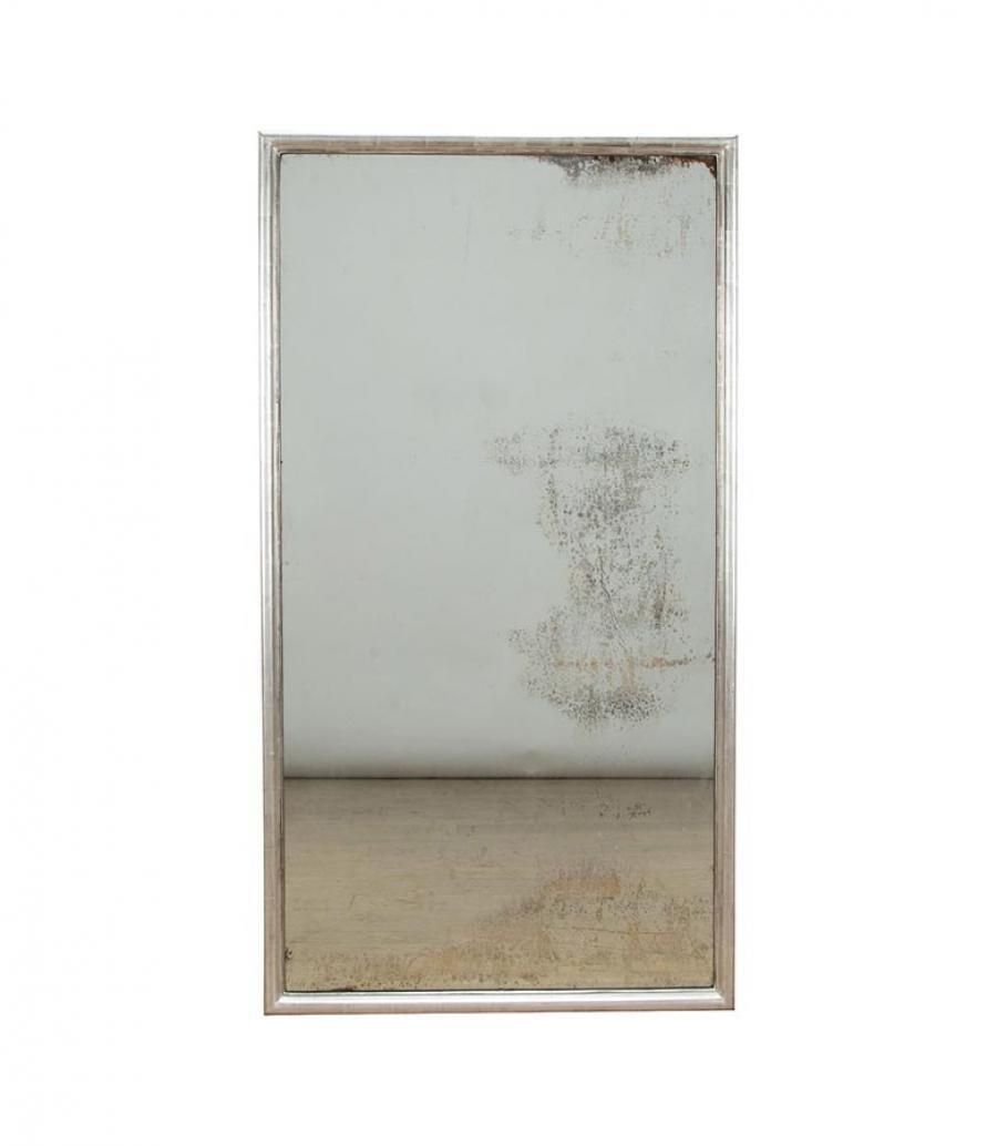 19th Century French Silver Gilt Bistro Mirror