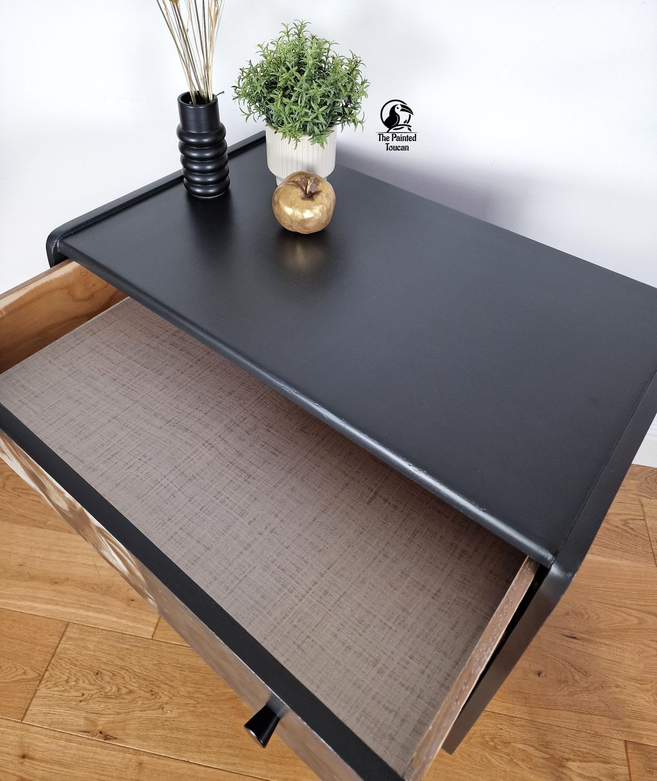 Black Mid Century Chest Of Drawers With David photo vinterior