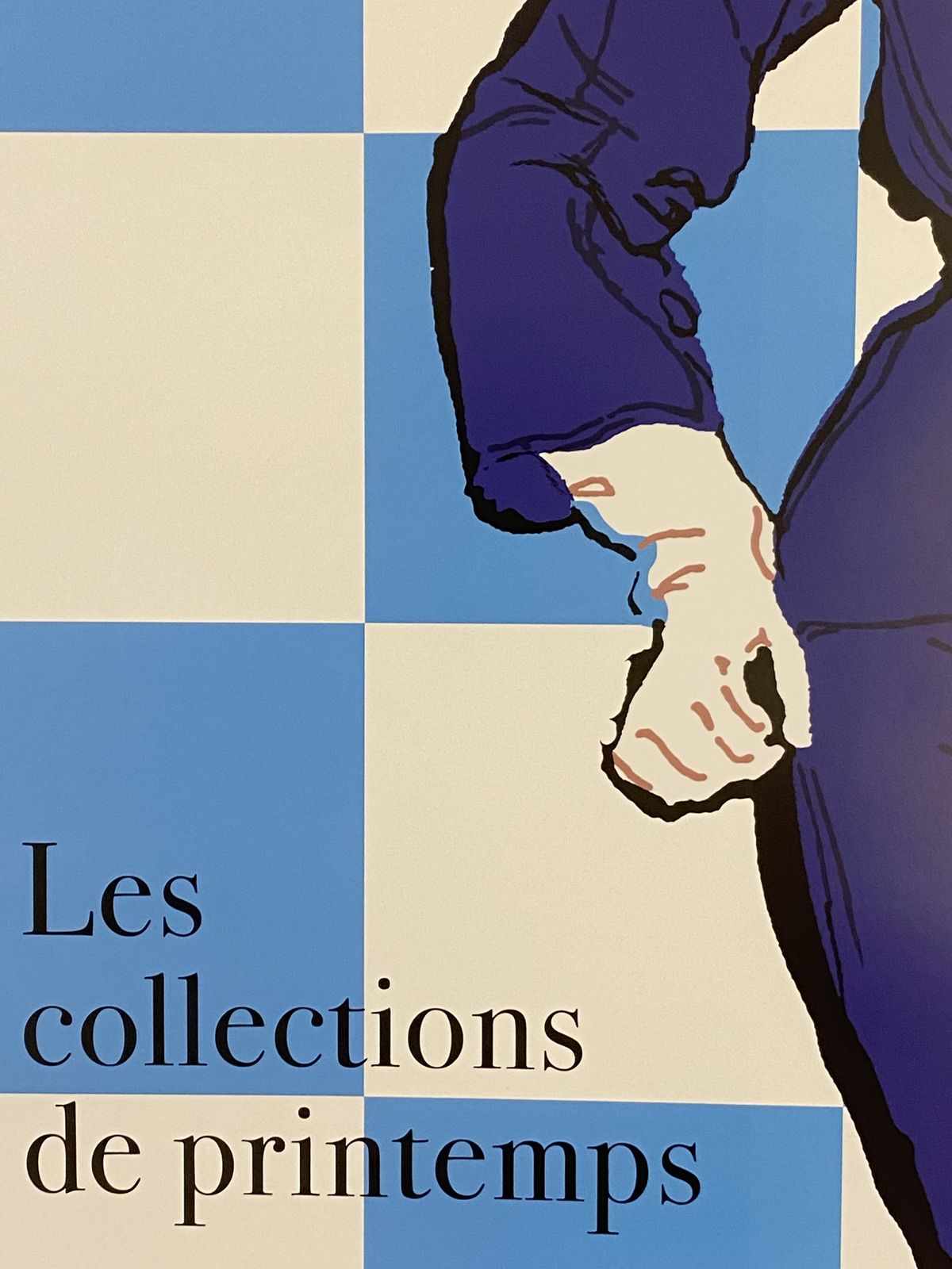 photo furniture René Gruau, 1990s   Les Collections De Printemps   Original Poster Cm 64 X 48