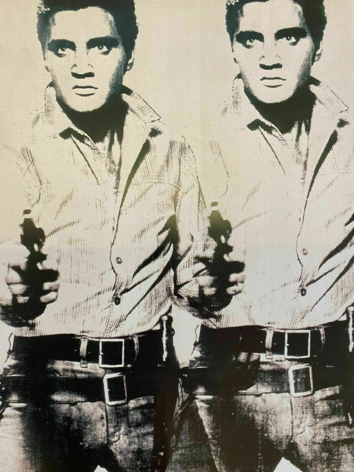 photo for sale Andy Warhol, 1987   Arte Americana (Elvis Presley) Original Vintage Poster Printed In Offset Lithography   Cm 98 X 68   In 38,6 X 26,7