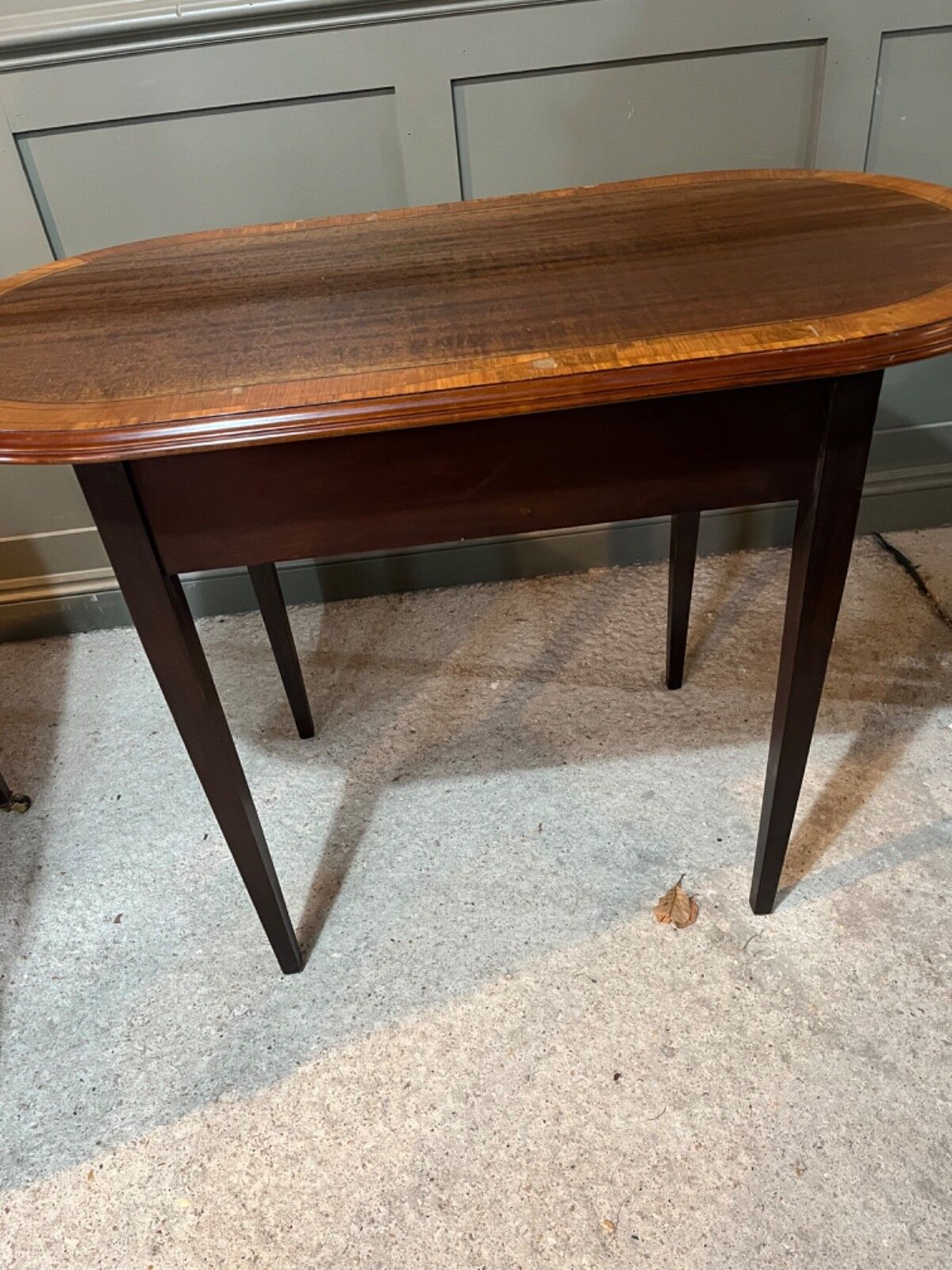 Antique Table Inlaid Circa Mid 1800’s Satin Wood & Mahogany photo furniture